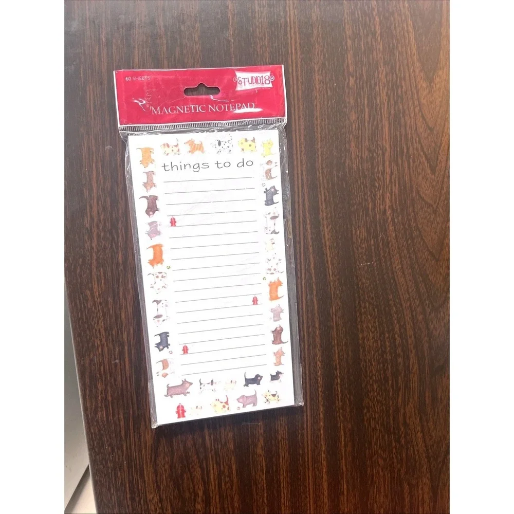 5-Pck Shopping Goals List Memo Things To Do Notepad Fridge Magnet 60-Sheets Each